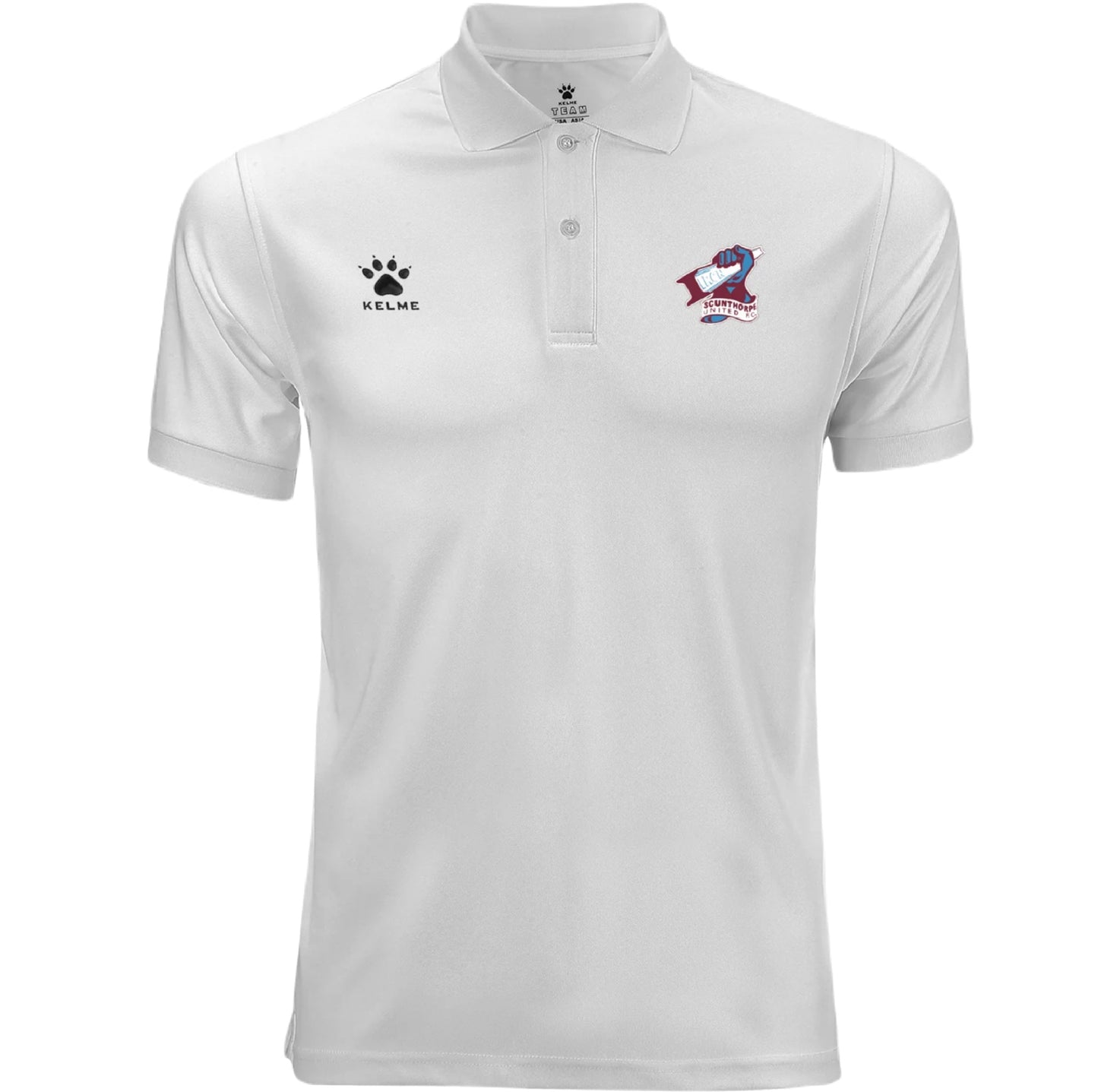 Scunthorpe United White Polo- Adult