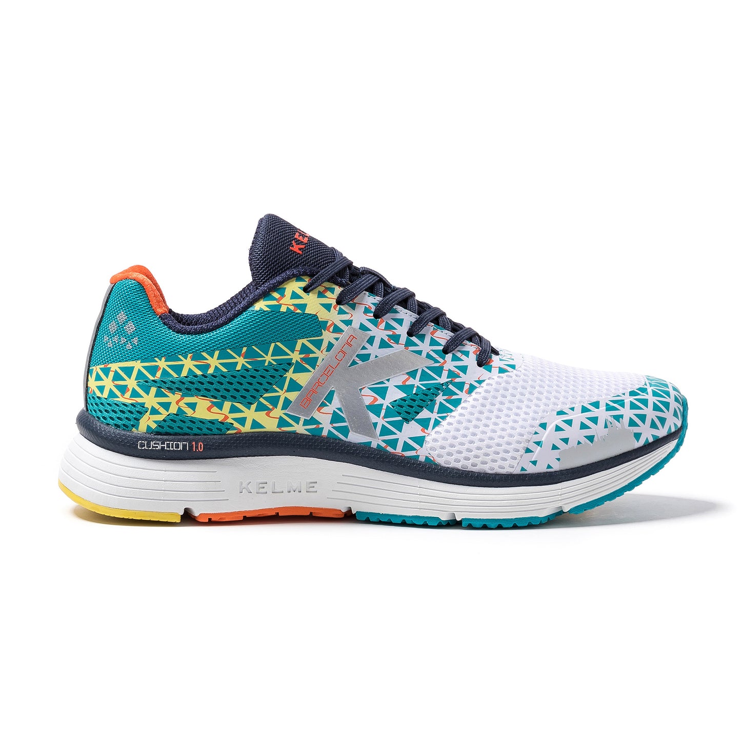 Barcelona Running Shoes- White/Turquoise