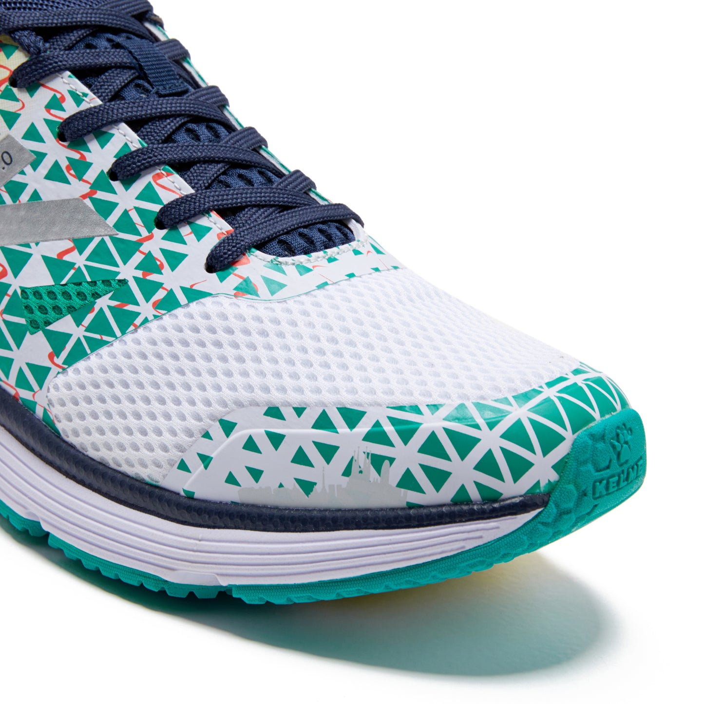 Barcelona Running Shoes- White/Turquoise