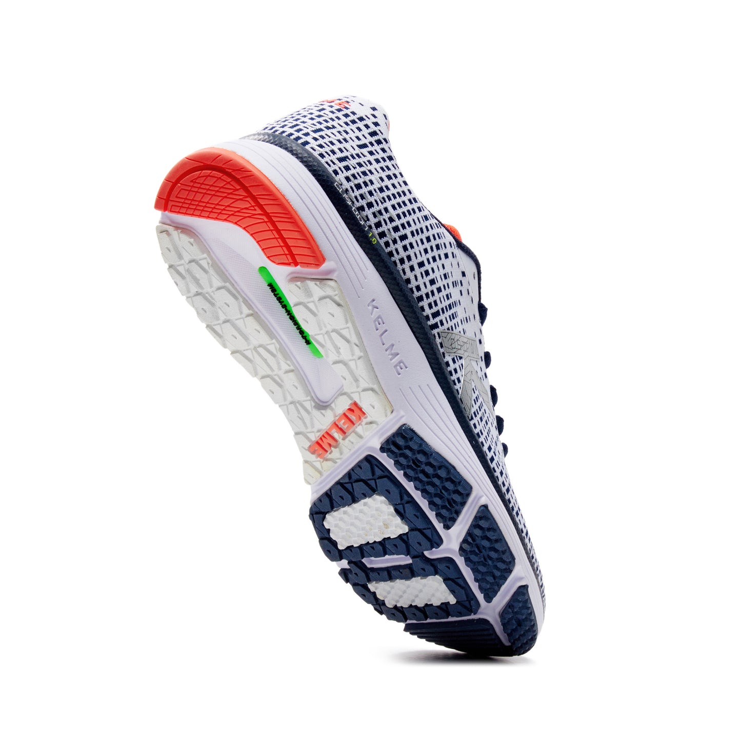 K Cushion 1.0 Knit Running Shoes- White/Navy