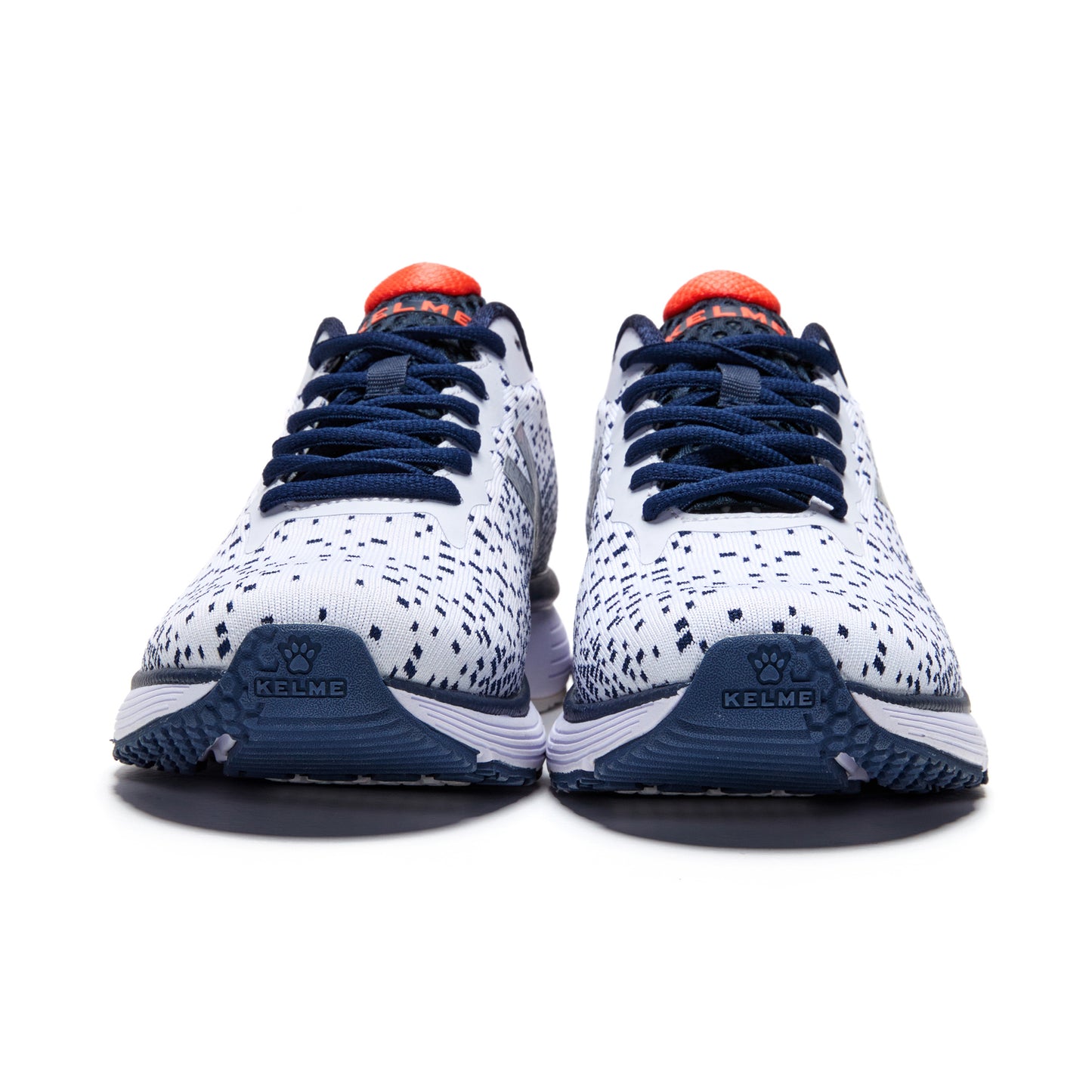 K Cushion 1.0 Knit Running Shoes- White/Navy