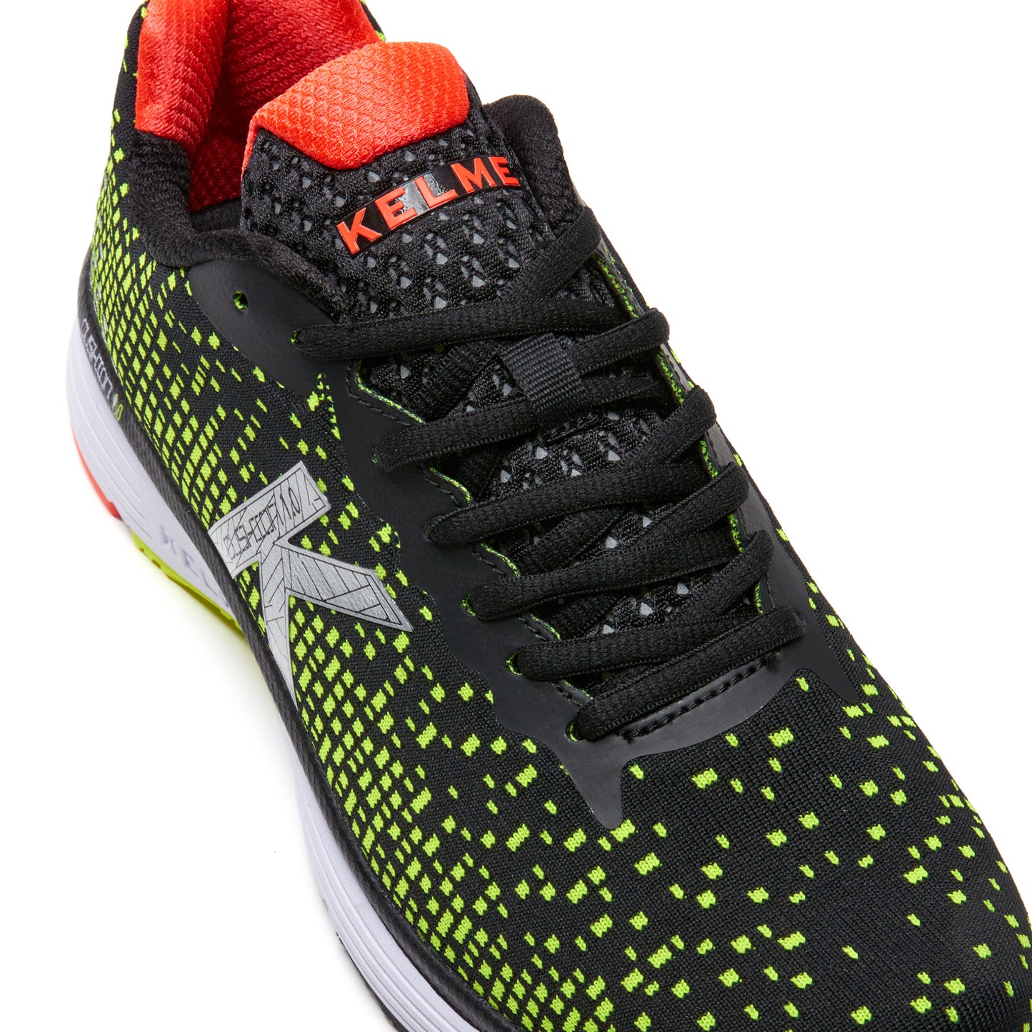 K Cushion 1.0 Knit Running Shoes- Black/Yellow