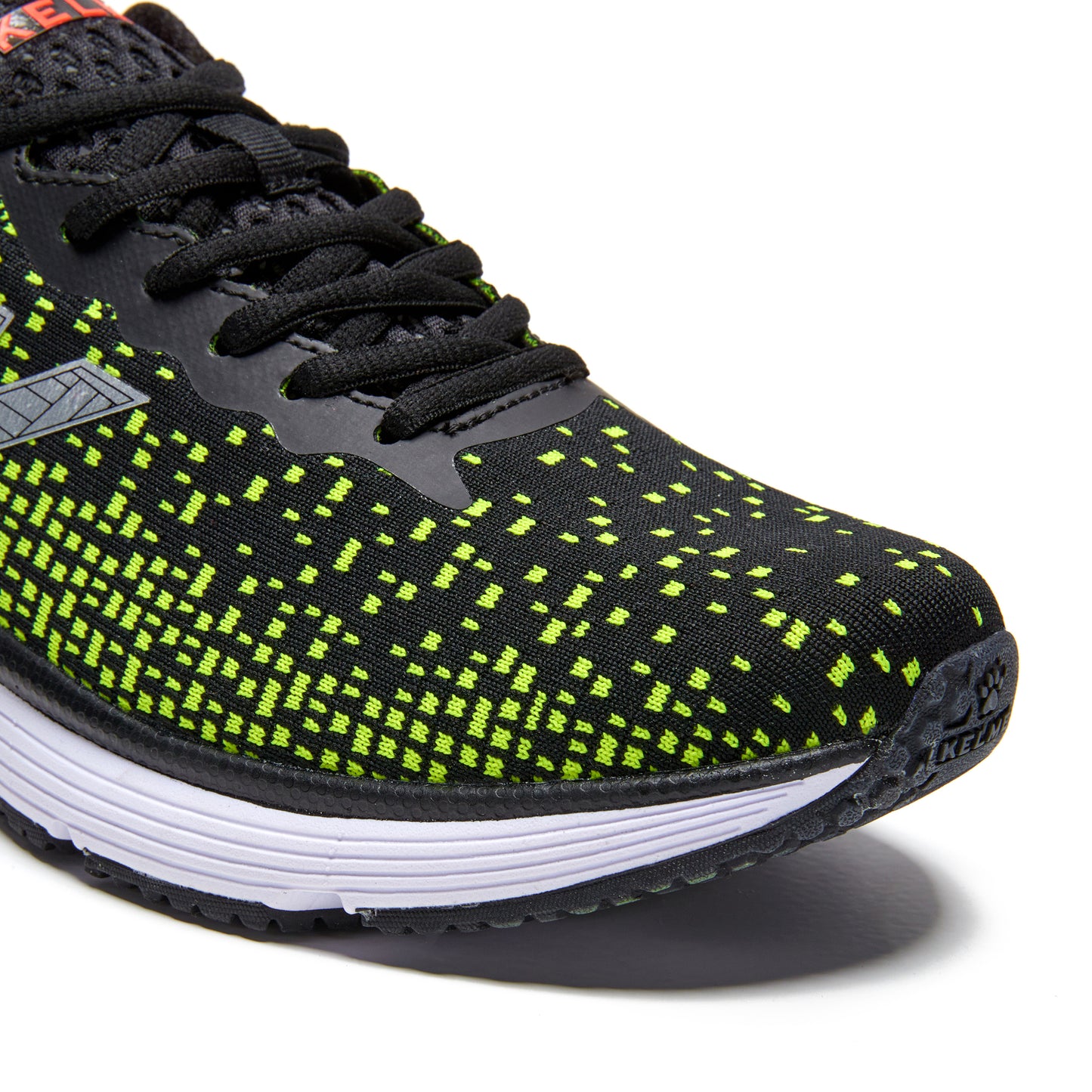 K Cushion 1.0 Knit Running Shoes- Black/Yellow