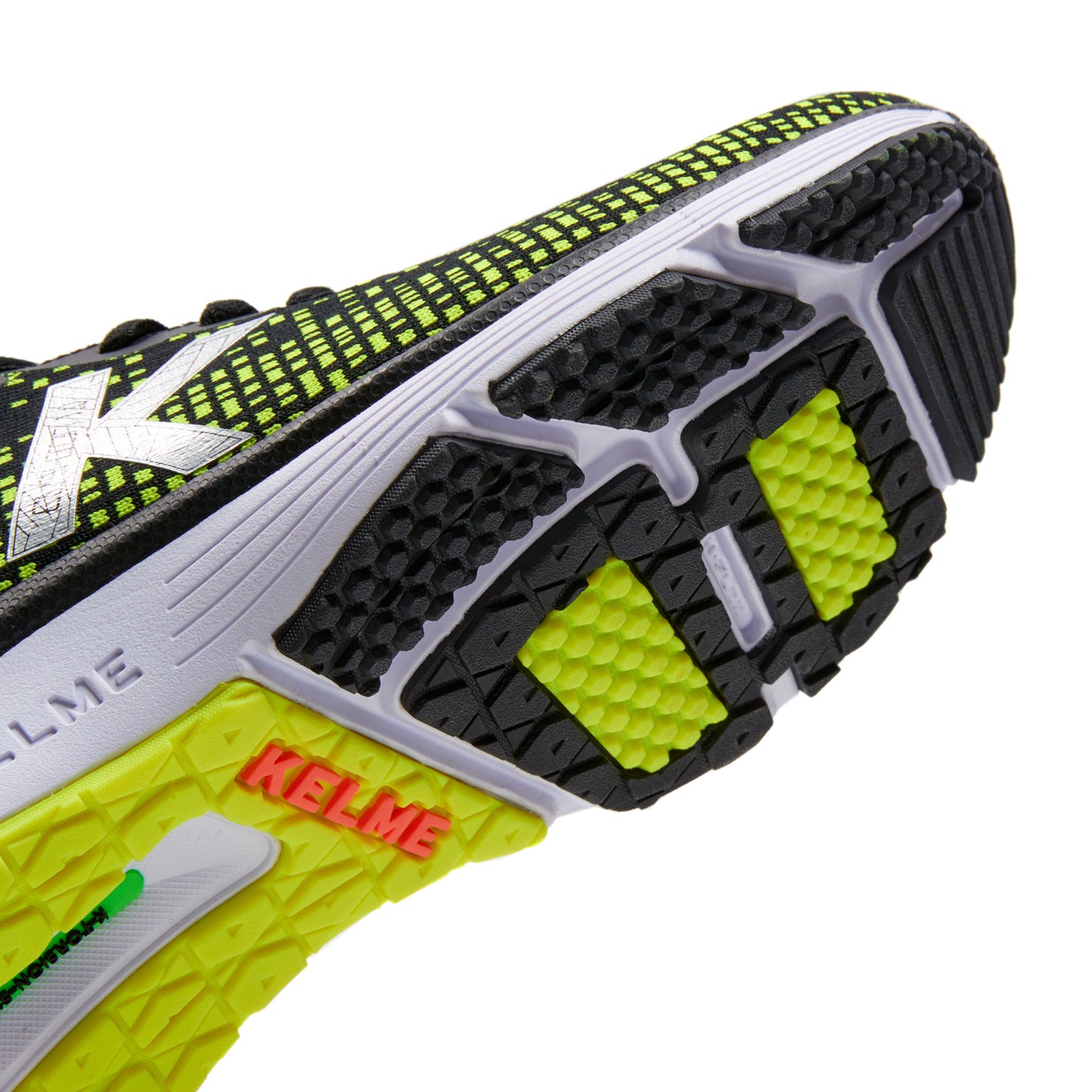 K Cushion 1.0 Knit Running Shoes- Black/Yellow
