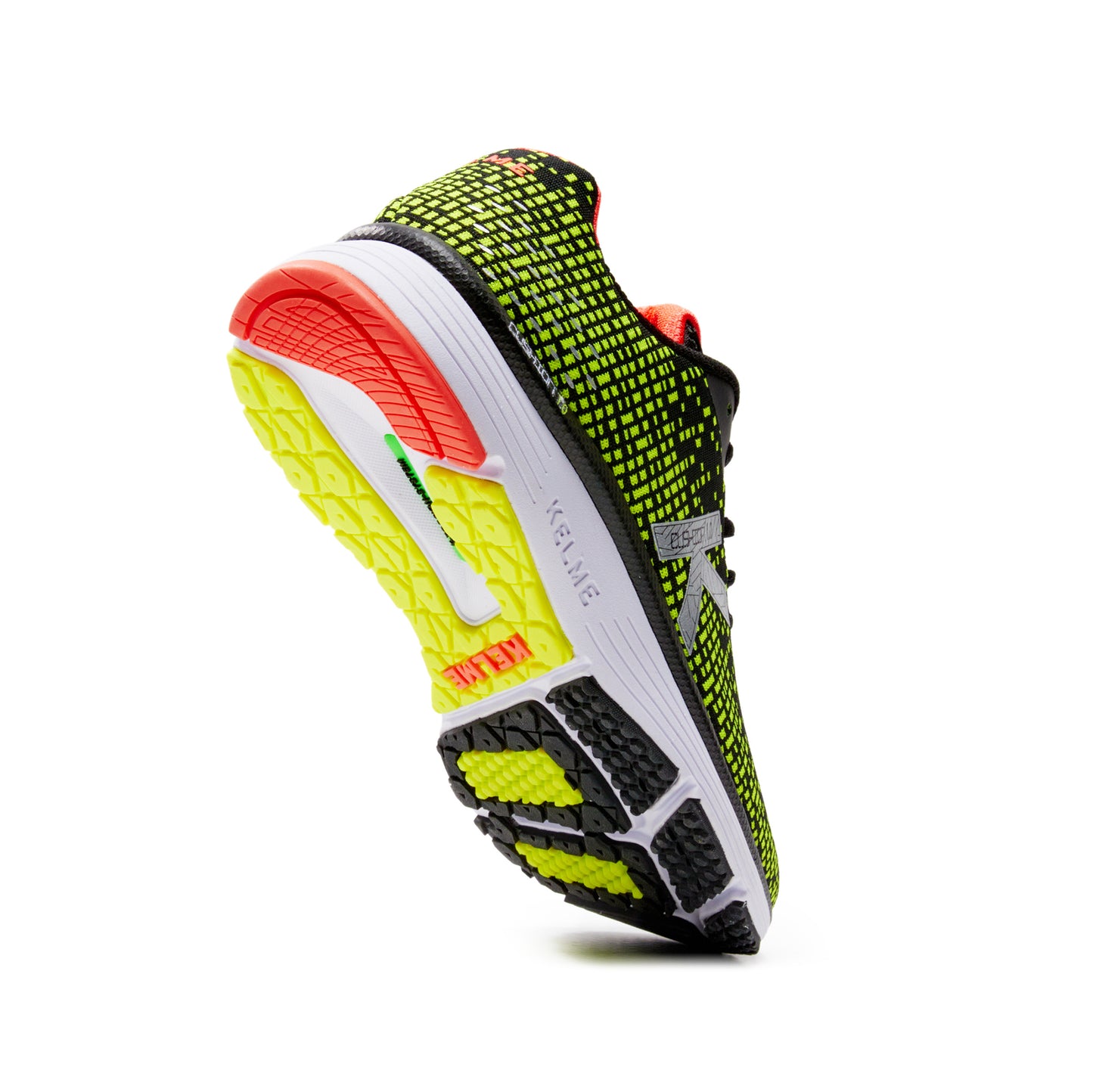 K Cushion 1.0 Knit Running Shoes- Black/Yellow