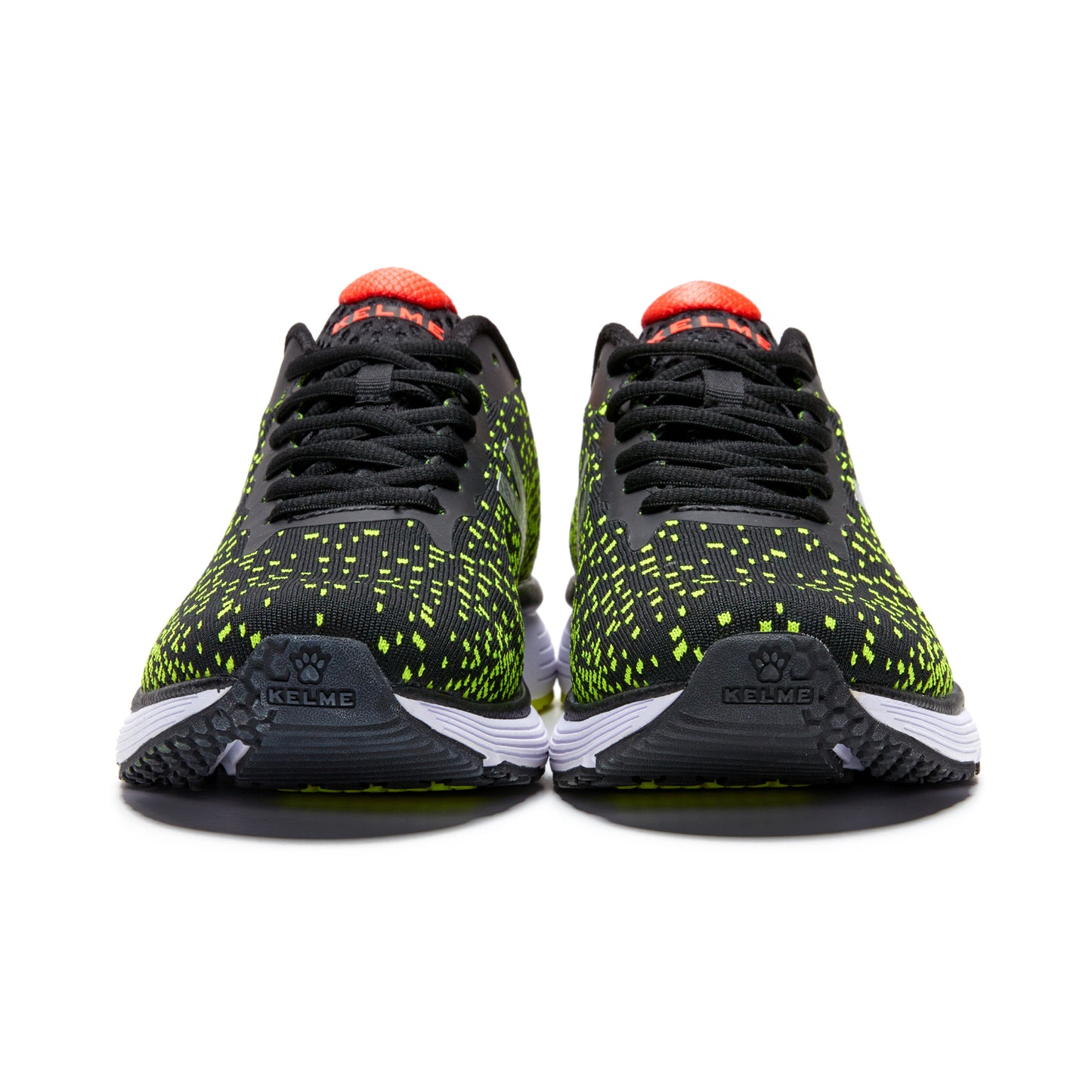 K Cushion 1.0 Knit Running Shoes- Black/Yellow
