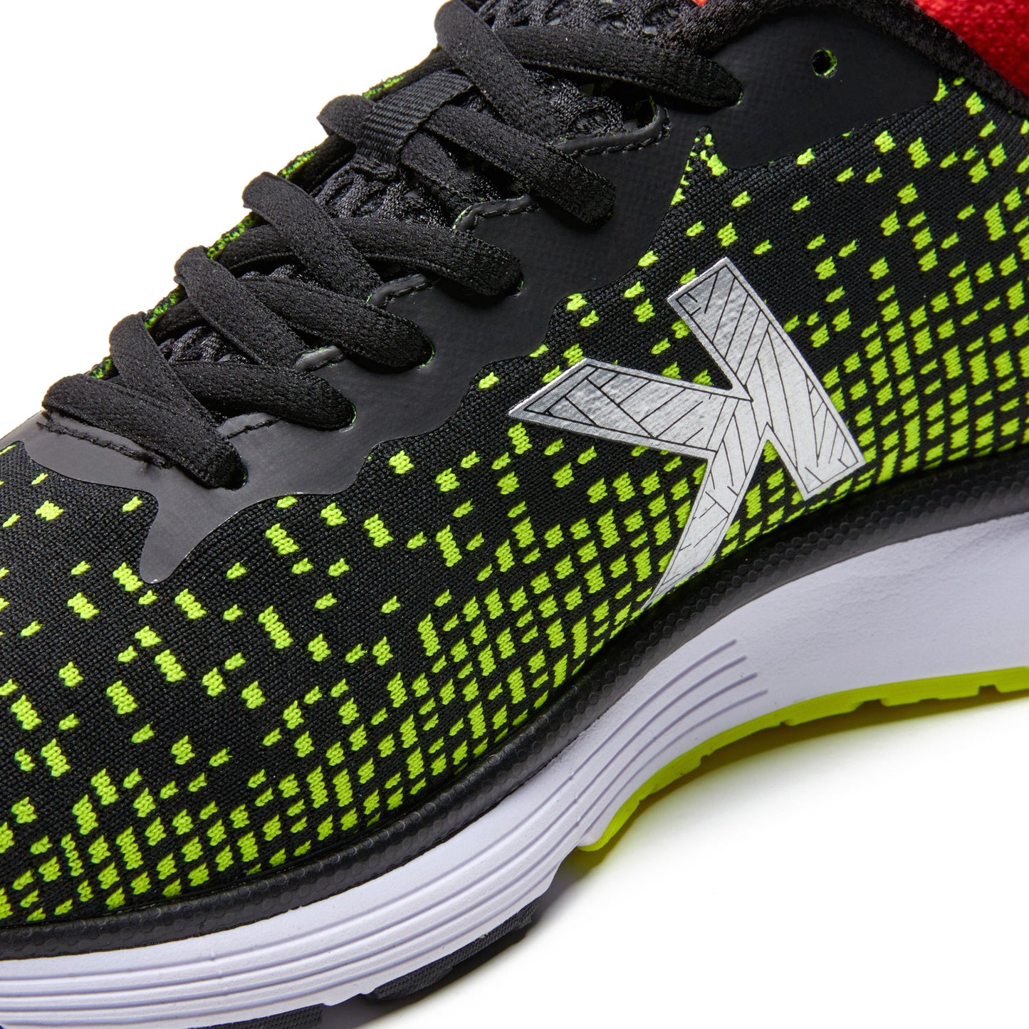 K Cushion 1.0 Knit Running Shoes- Black/Yellow
