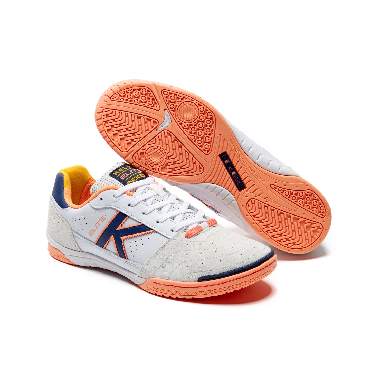 Elite Shoe- White/Orange