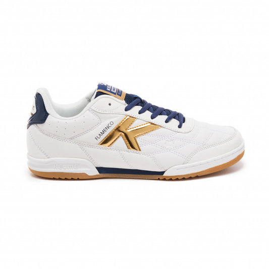 Flamenco Shoe- White/Blue/Gold