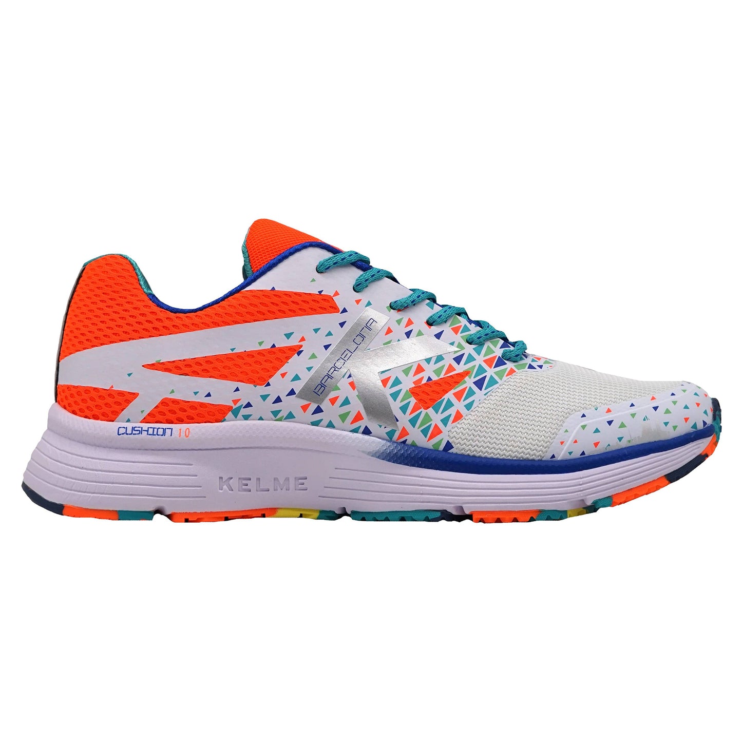 Barcelona Running Shoes- White/Orange