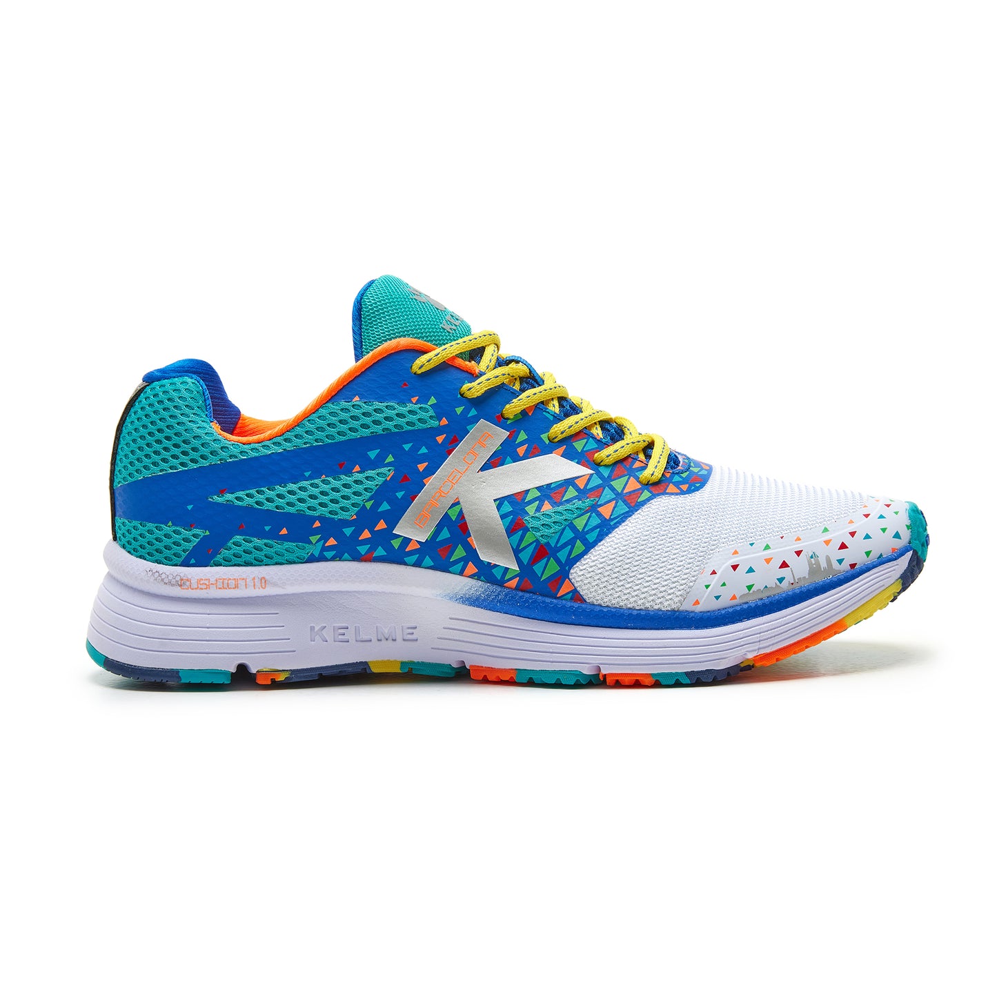 Barcelona Running Shoes- White/Shadow Blue