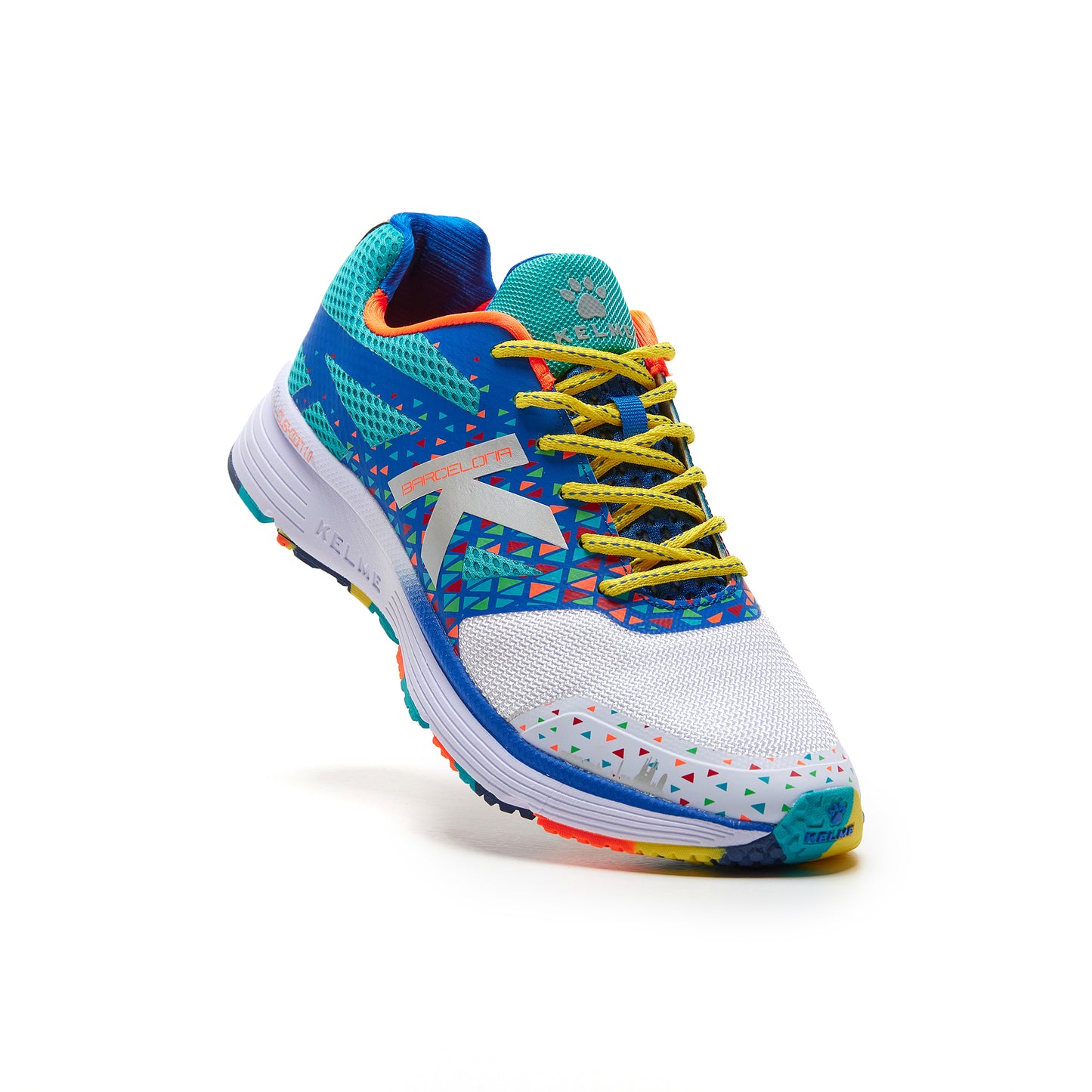 Barcelona Running Shoes- White/Shadow Blue