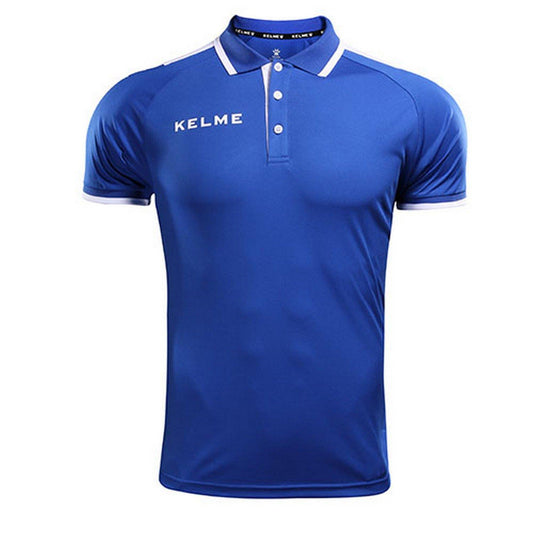 Kelme Lince Junior Polo Shirt - Royal / White