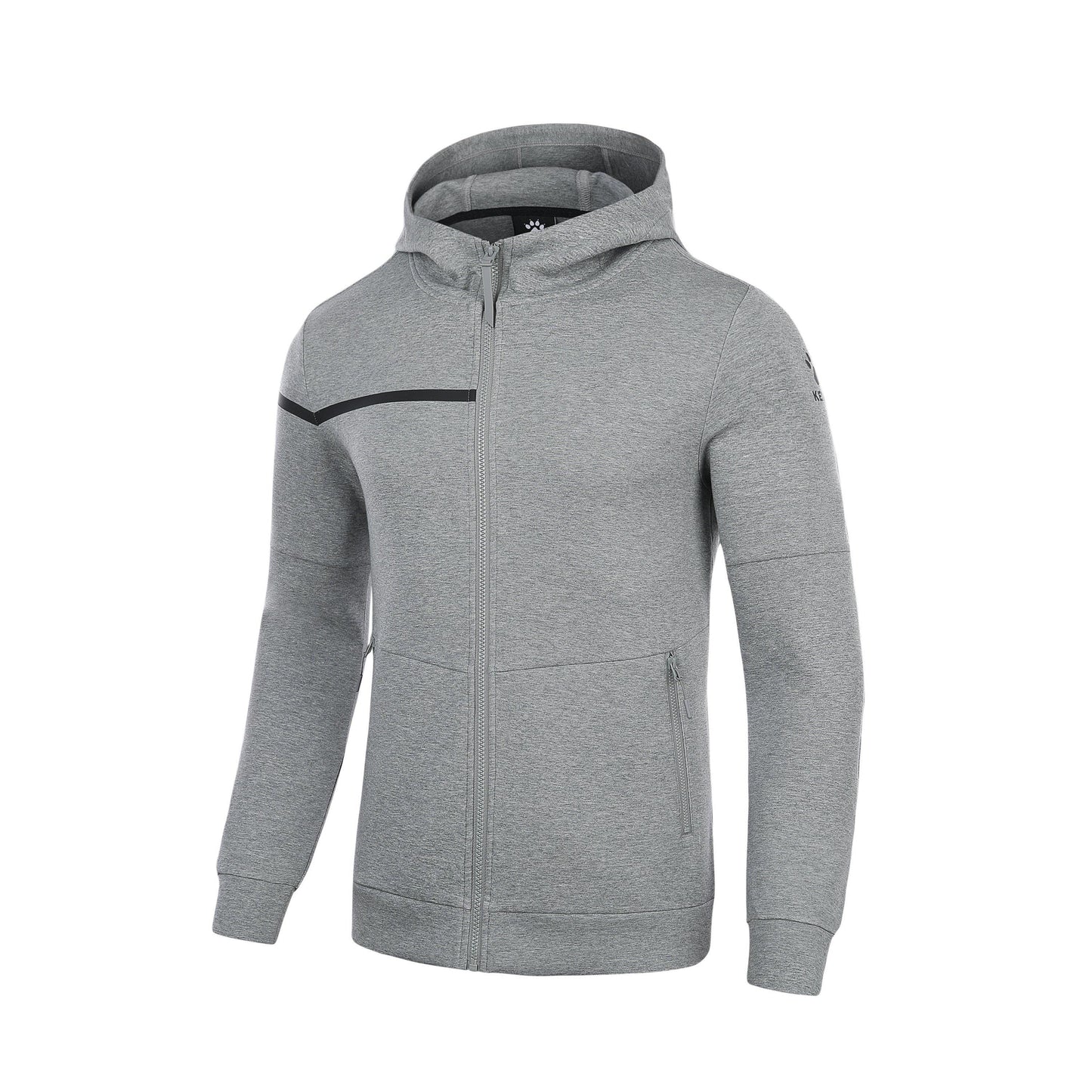 K-Tech Full Zip Hooded Jacket - Grey Melange
