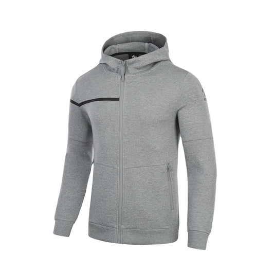 K-Tech Full Zip Hooded Jacket - Grey Melange