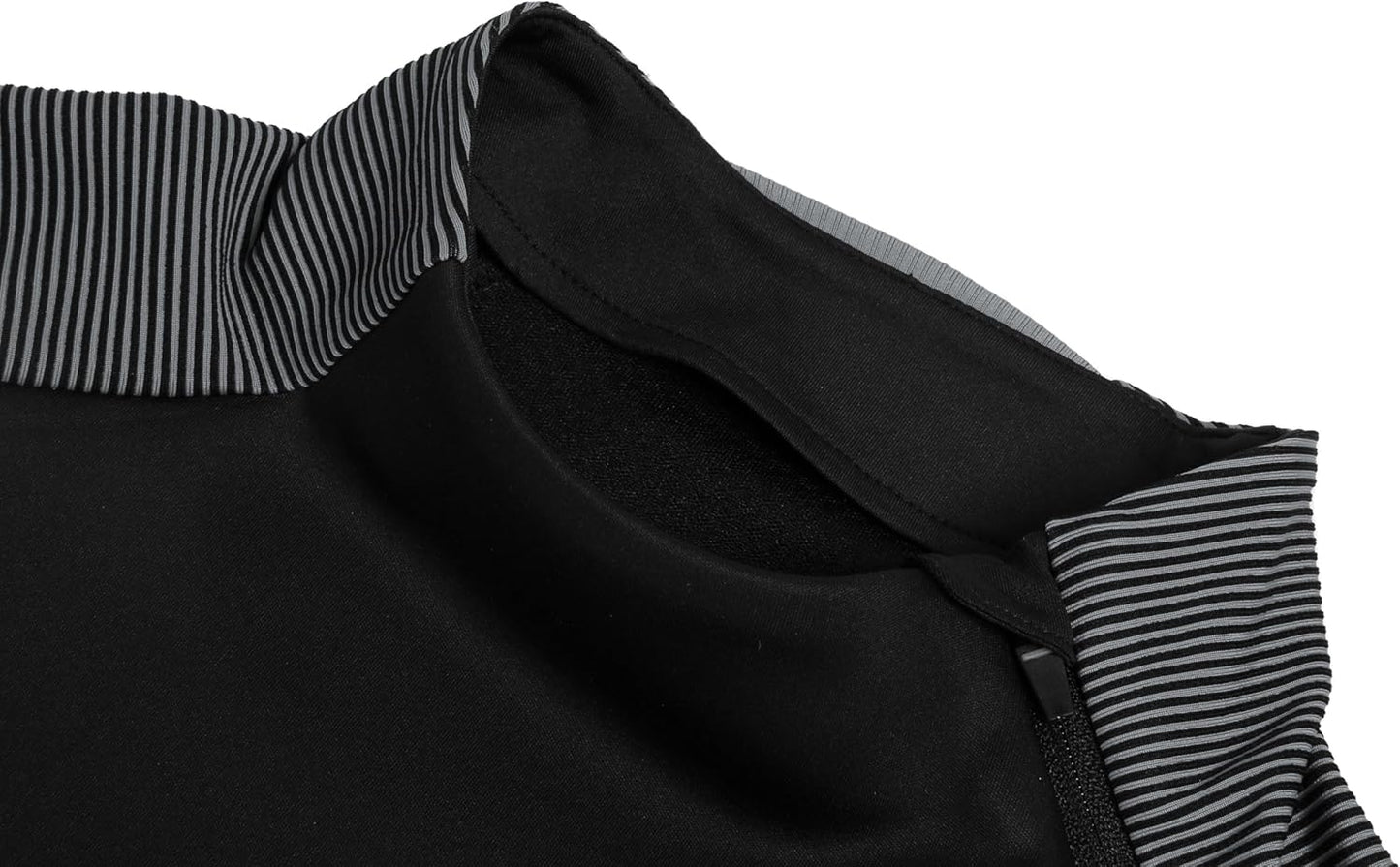 Montes Zip Neck Sweatshirt - Black / Grey