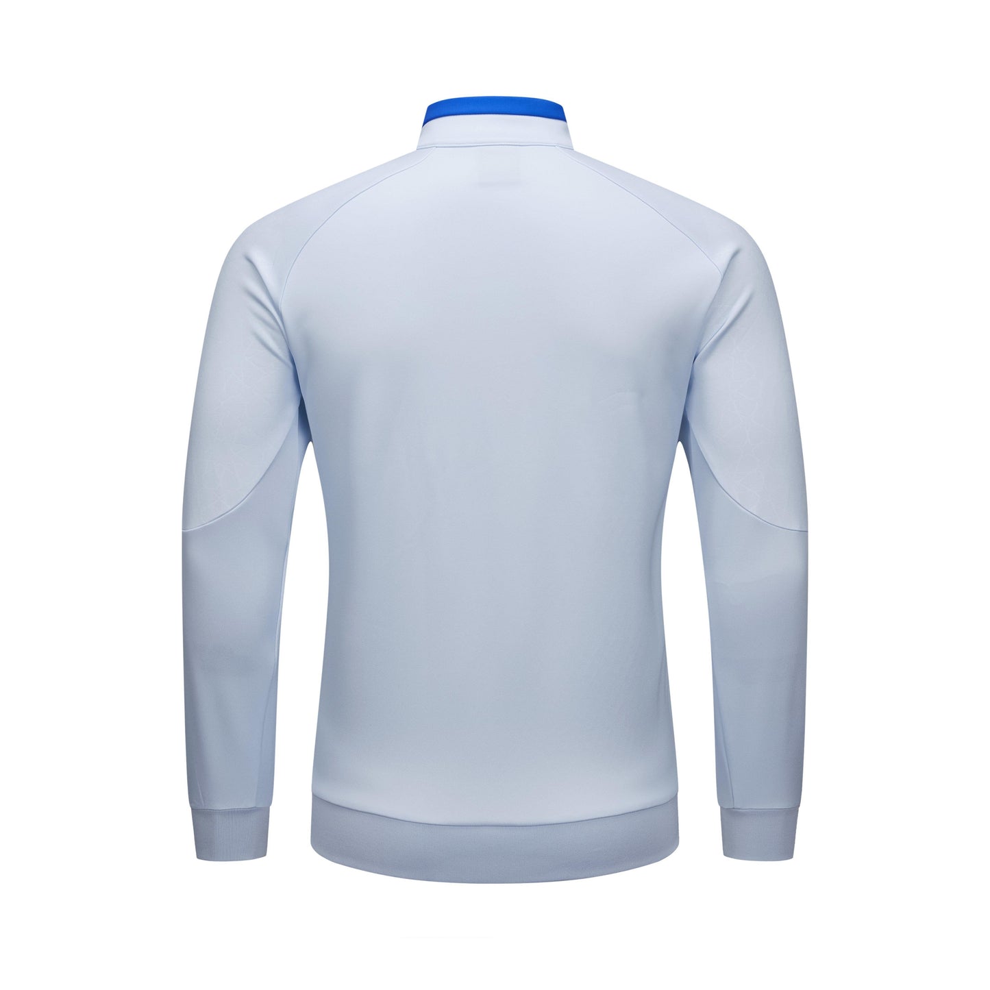 Winter Star High Neck Zip Jacket - White / Blue