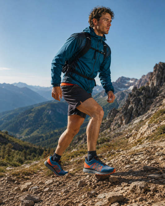 Traveller Trail Shoe - Aqua / Orange