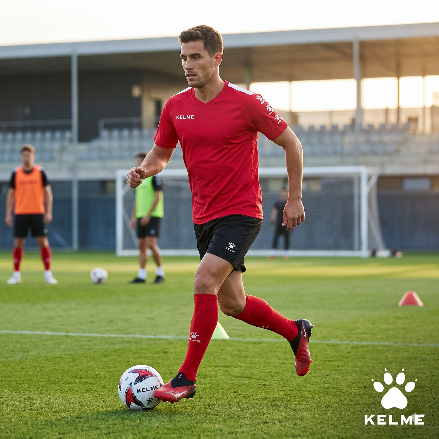 Lince S/S Football Jersey - Red / White