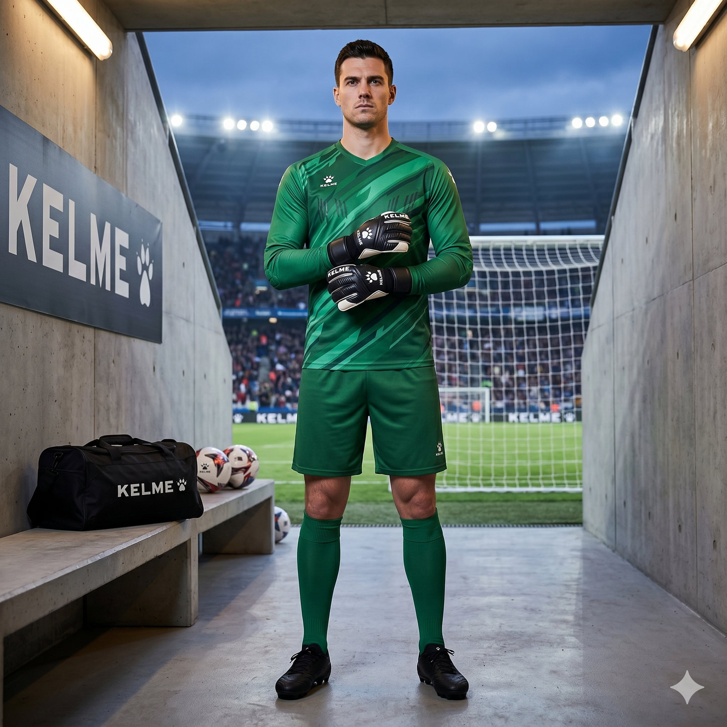 Panther L/S Goalkeeper Full Kit - Green