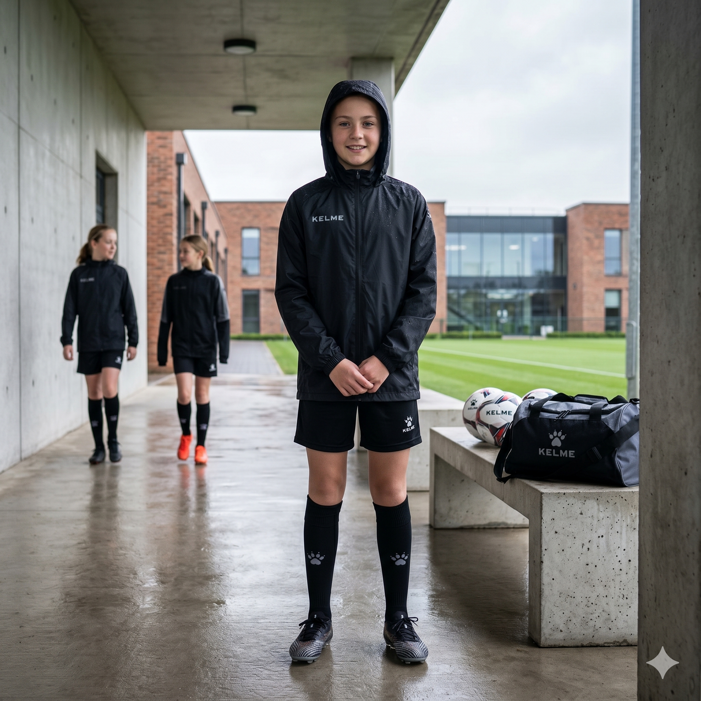 Street Kids Rain Jacket - Black