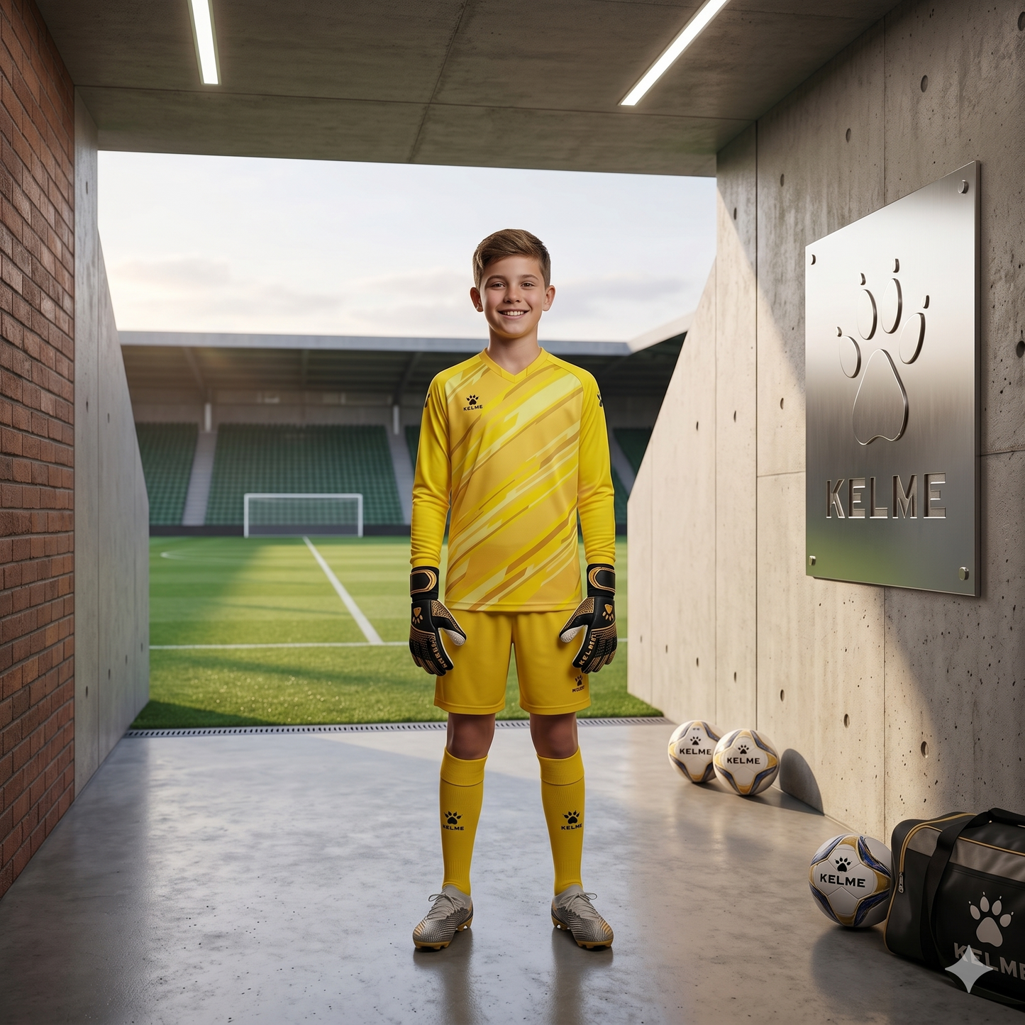 Panther L/S Junior Goalkeeper Full Kit - Yellow