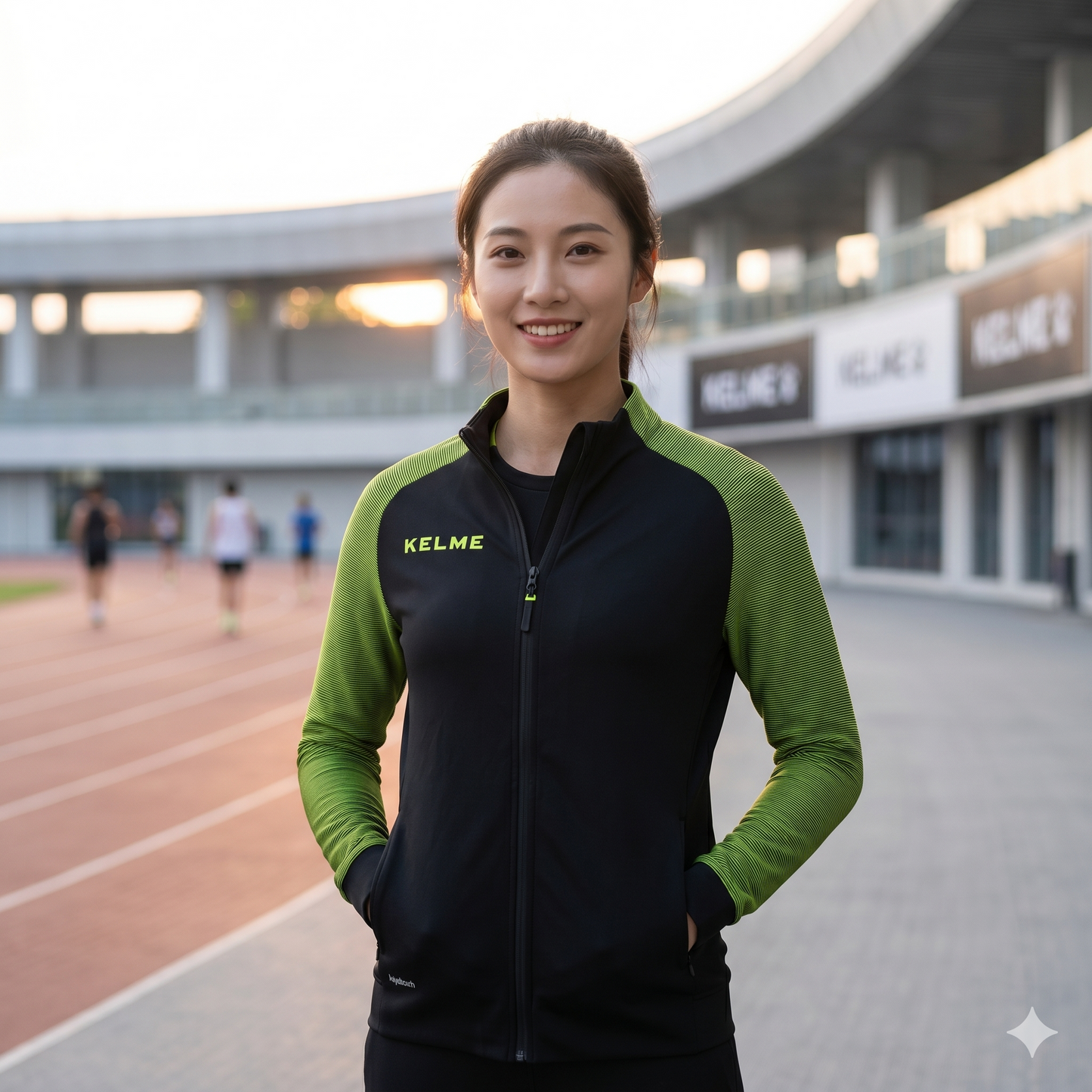Montes Junior Training Track Jacket - Black / Yellow