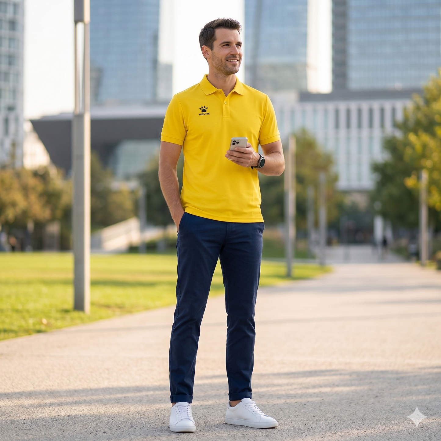Street S/S Polo Shirt - Yellow