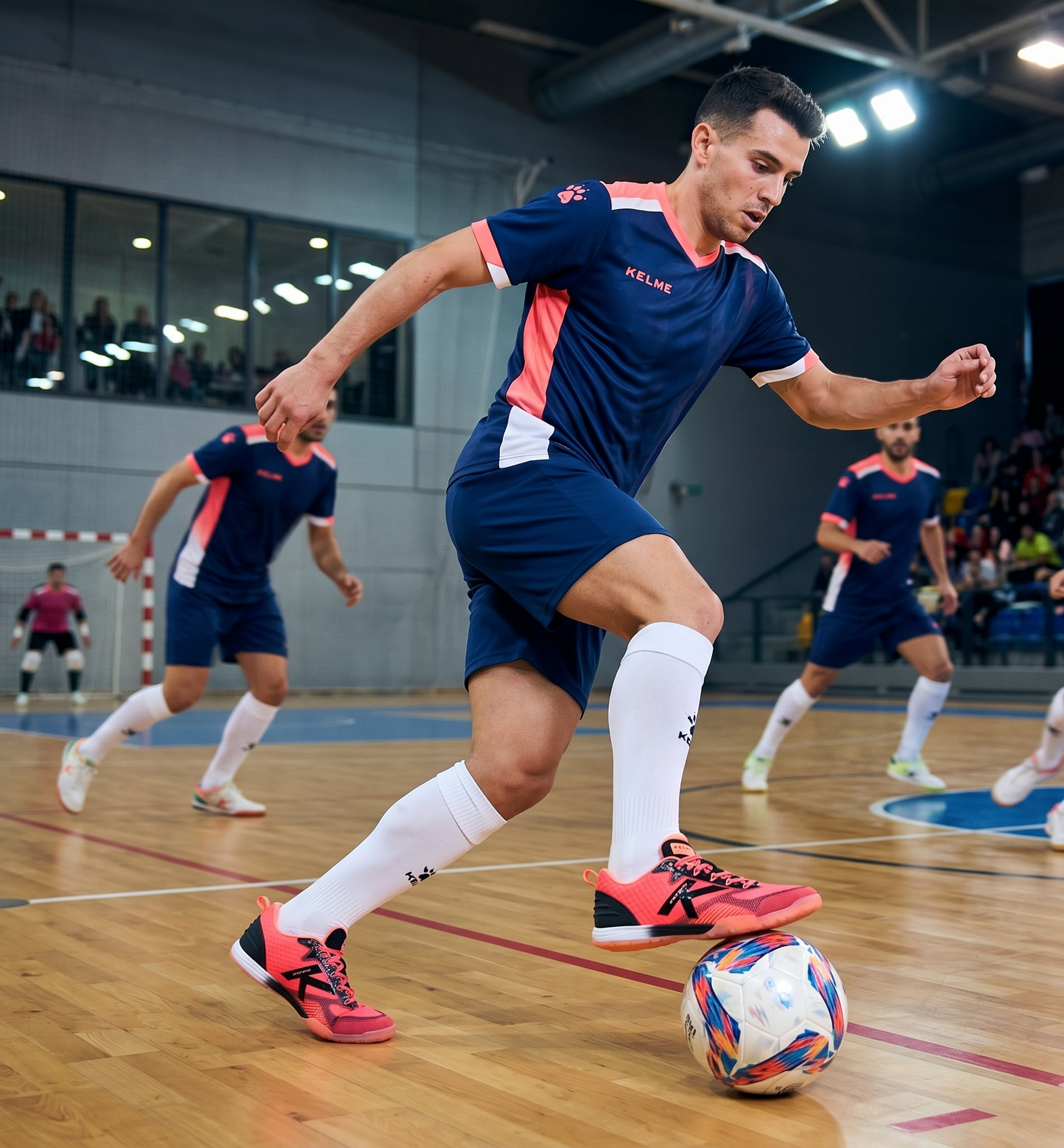 Stiletto Indoor Soccer Futsal Shoe - Fuchsia