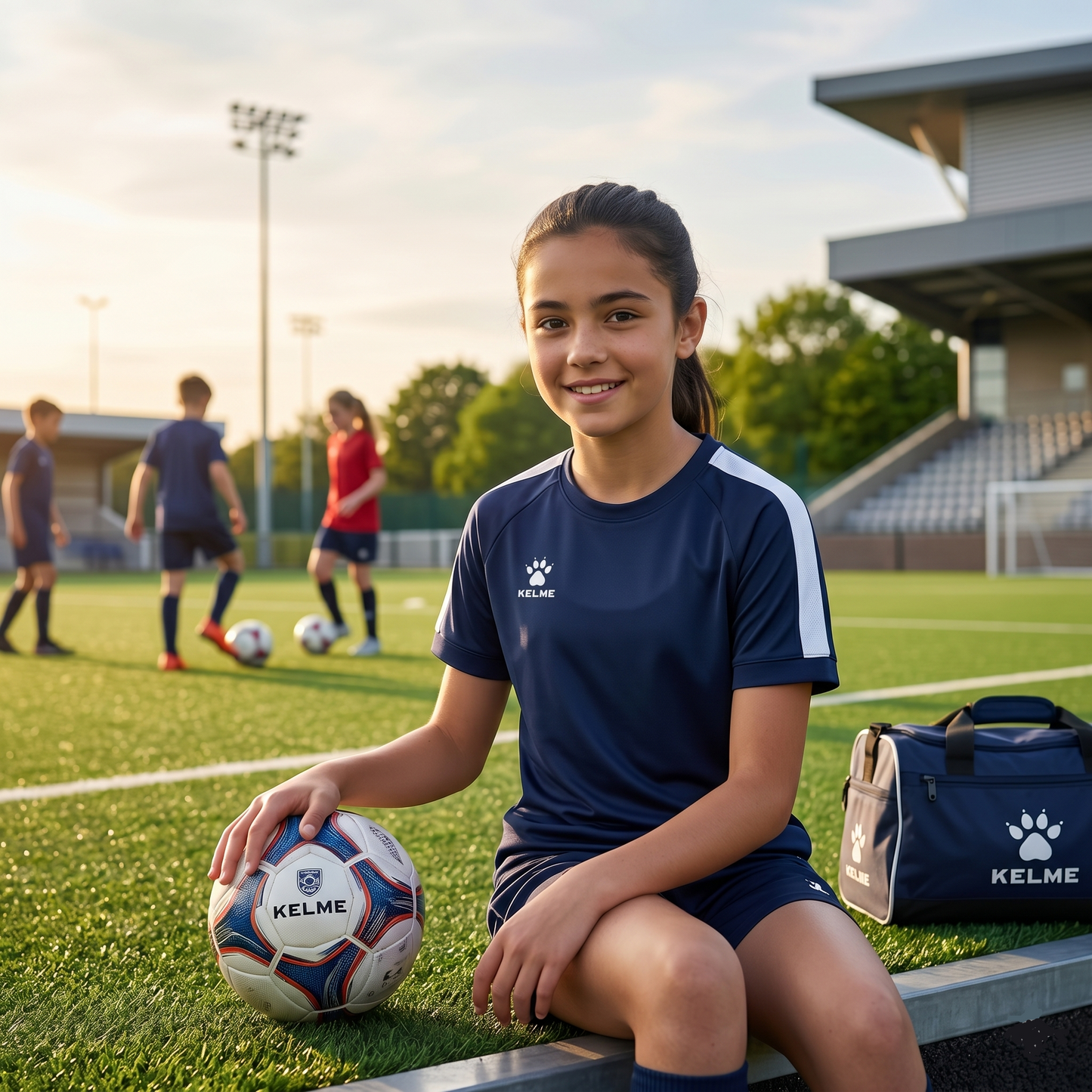 Global Junior Training T-Shirt - Navy