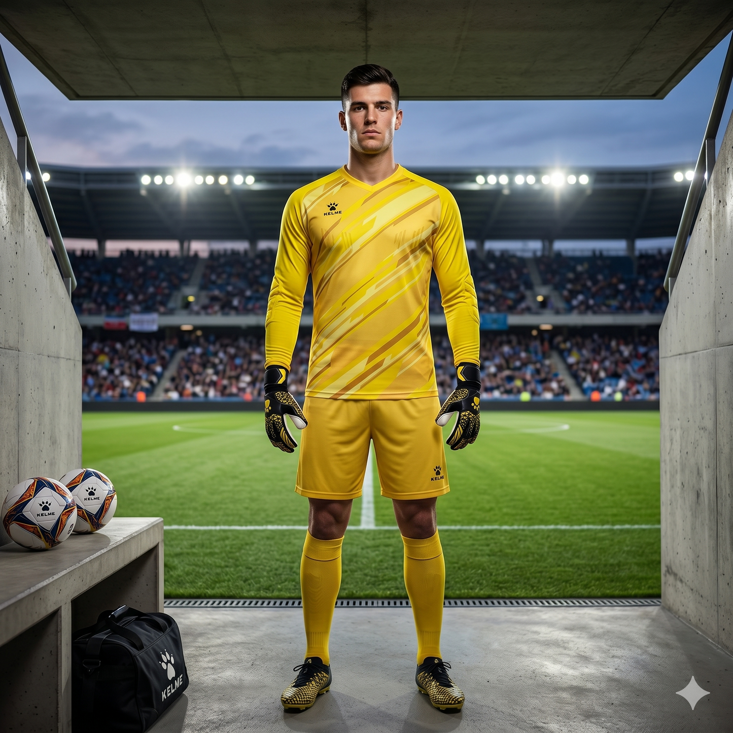 Panther L/S Goalkeeper Full Kit - Yellow