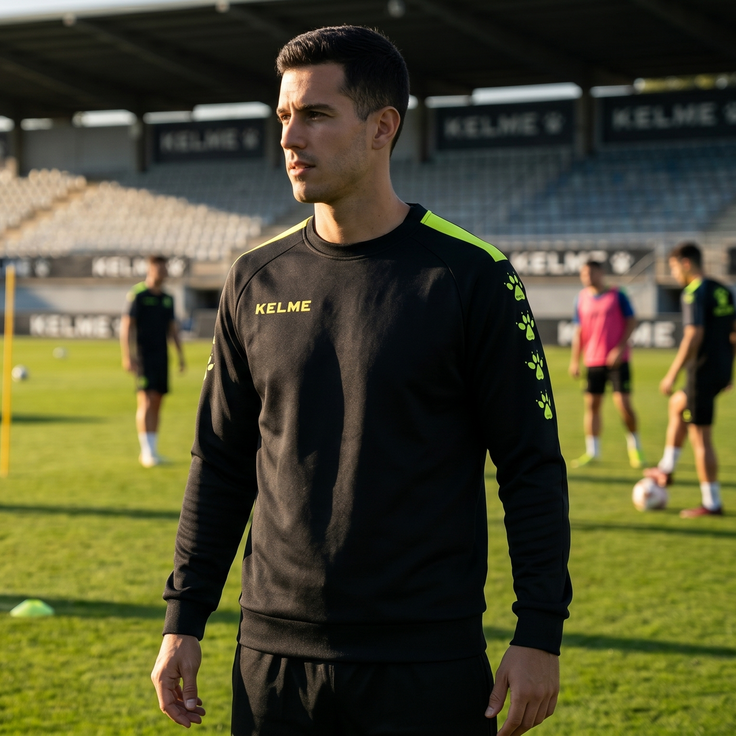 Triton Training Sweatshirt - Neon Black / Yellow