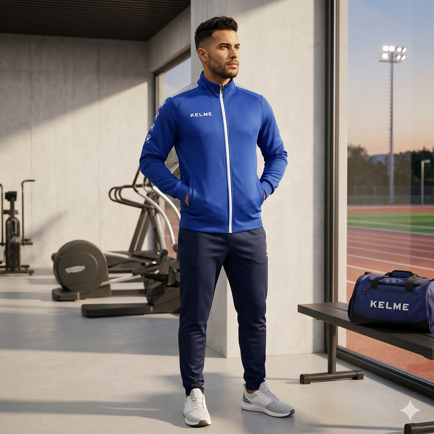 Triton Zip Training Track Jacket - Royal Blue / White