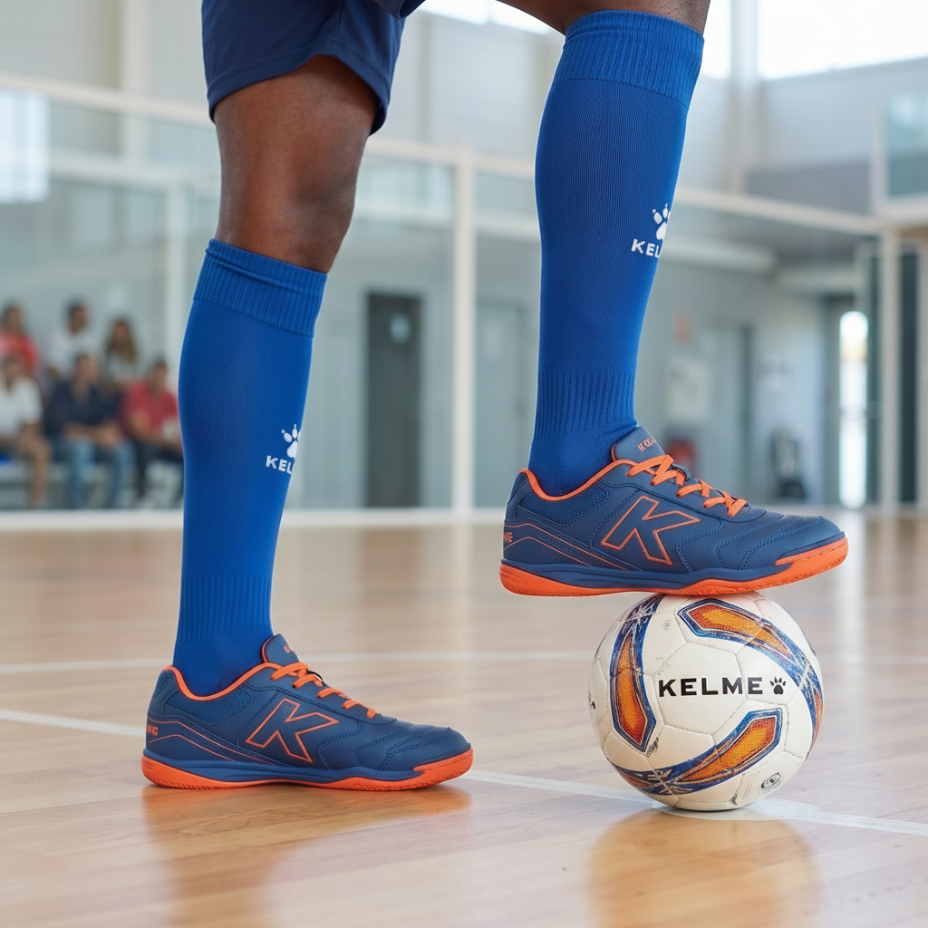 Galactico Indoor Futsal Shoe - Blue / Orange