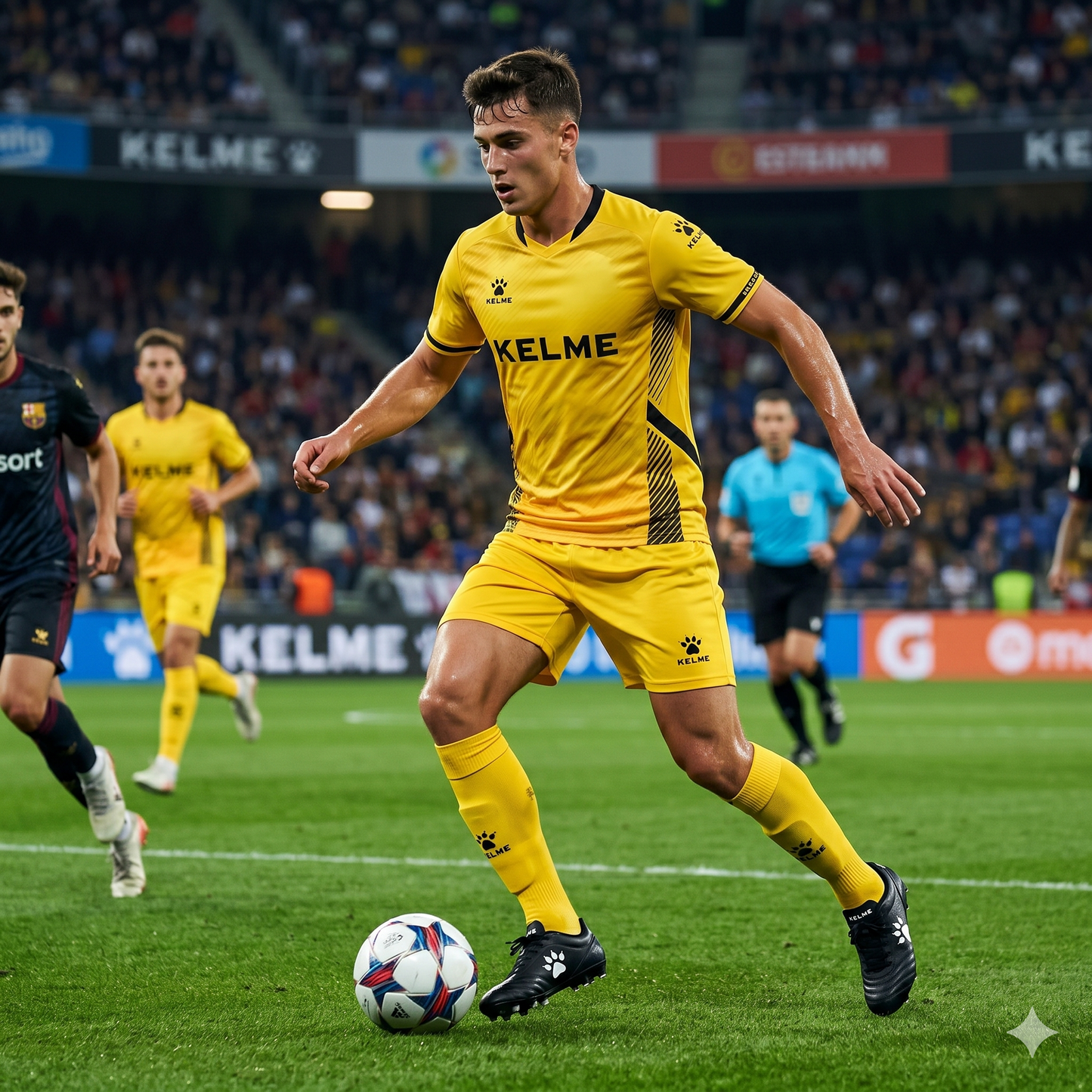 Kelme Triton Shorts - Yellow