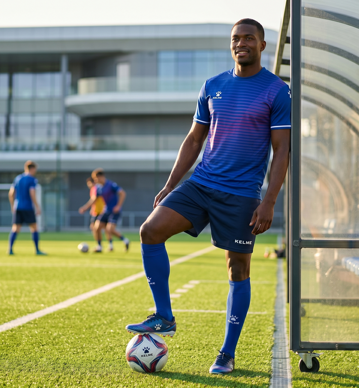 Aragon S/S Football Set - Royal Blue / White