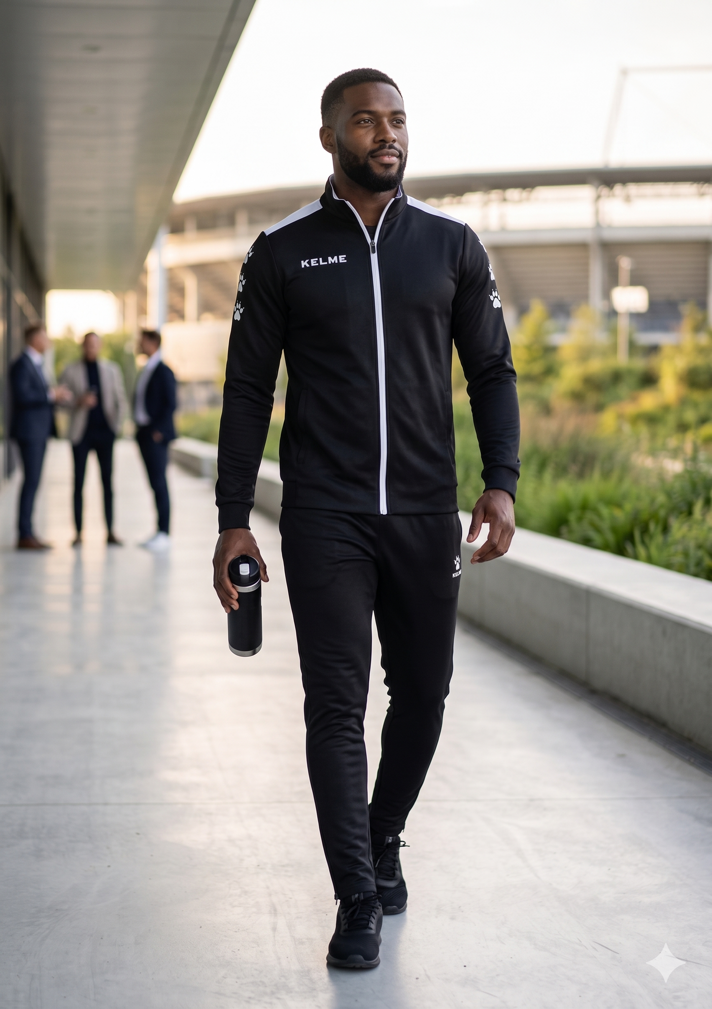 New Lince Full Zip Tracksuit- Black / White