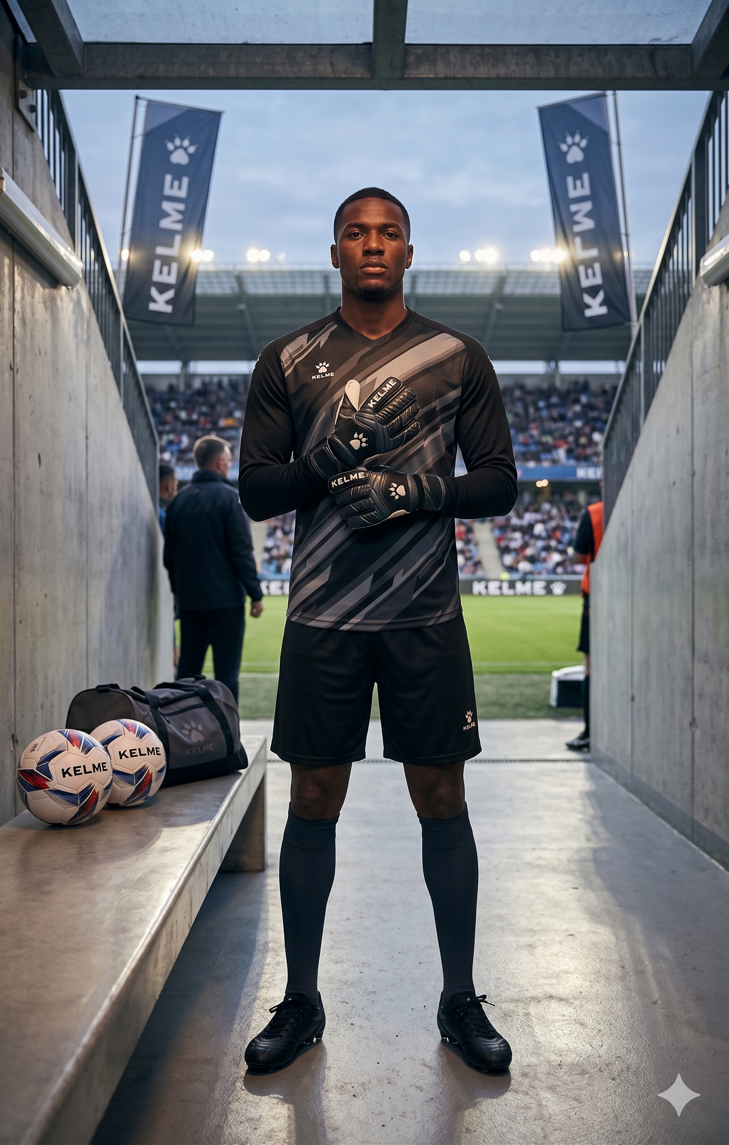 Panther L/S Goalkeeper Full Kit - Black