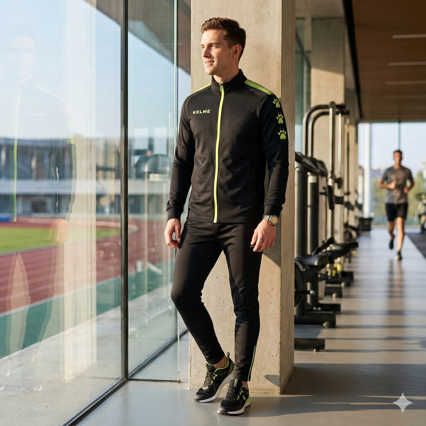 Triton Zip Training Track Jacket - Black / Yellow