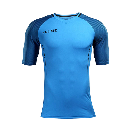 Montes Training Tee - Neon Blue/Black
