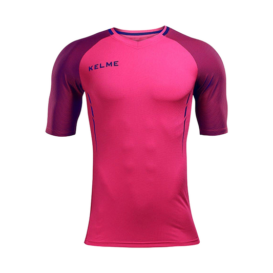 Montes Training Tee - Neon Pink/Dark Blue