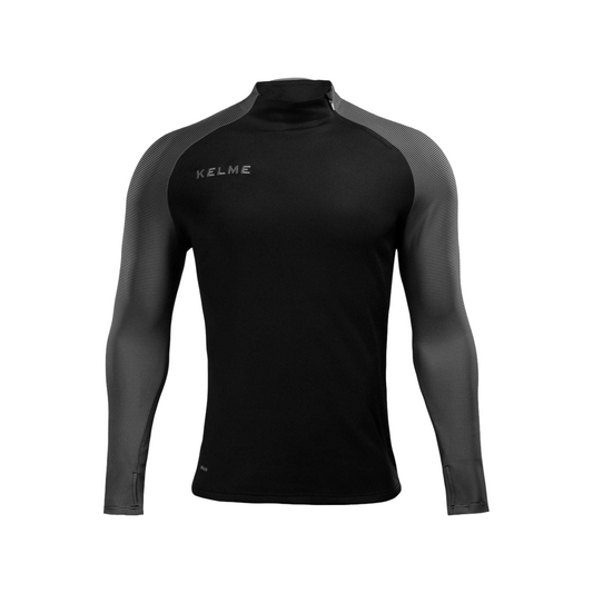 Montes Junior Neck Zip Sweatshirt - Black/Dark Grey