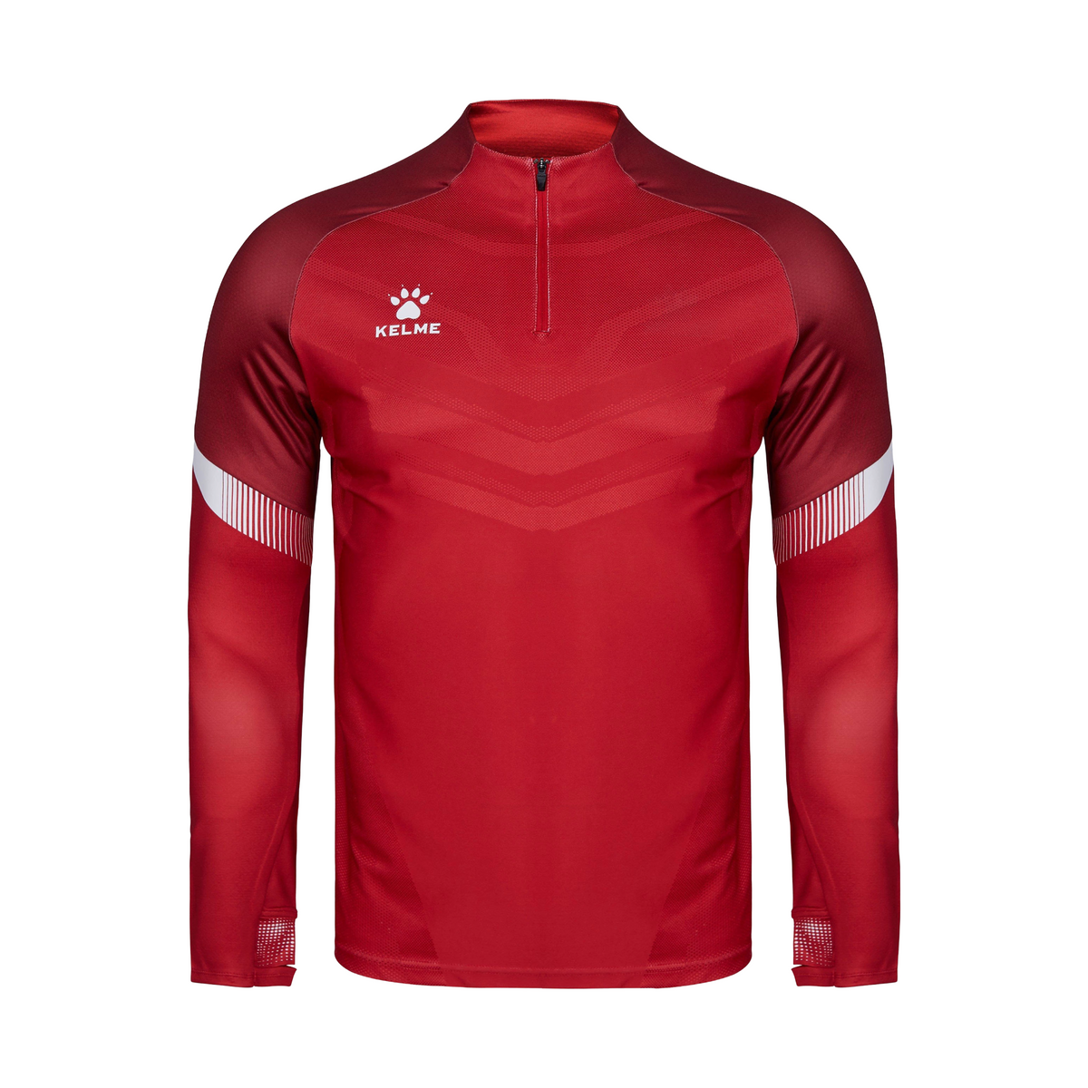 Warrior Junior 1/4 Zip Sweatshirt - Red/White