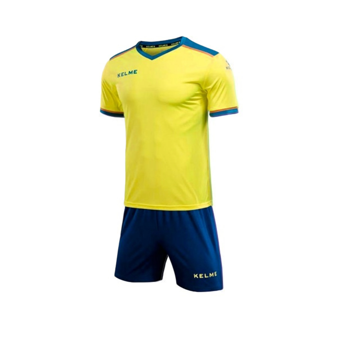 Segovia S/S Football Set - Neon Yellow / Royal Blue