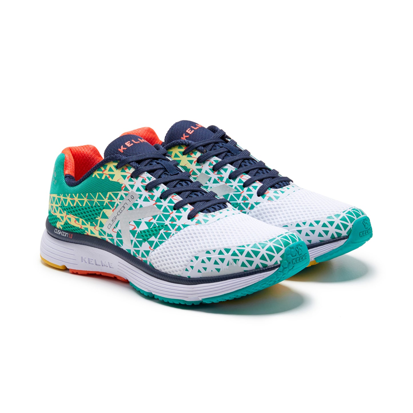 Barcelona Running Shoes- White/Turquoise