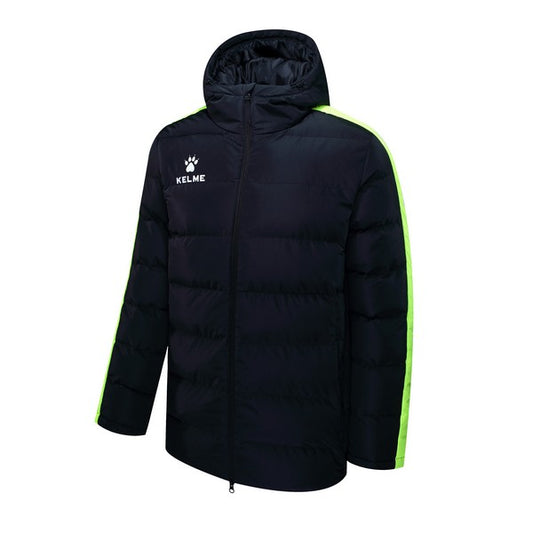 New Street Parka Jacket - Black / Neon Yellow